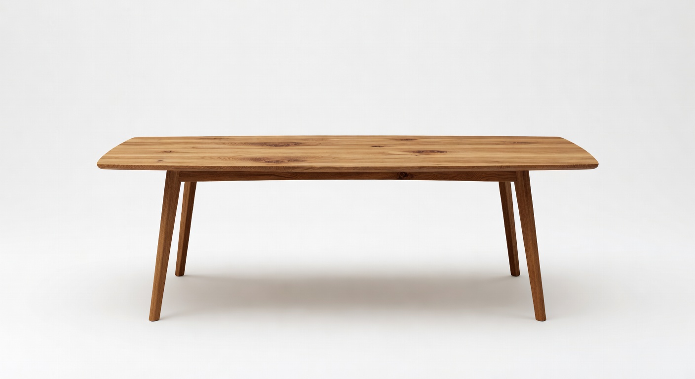 Mesa de comedor en roble — artesanía de lujo