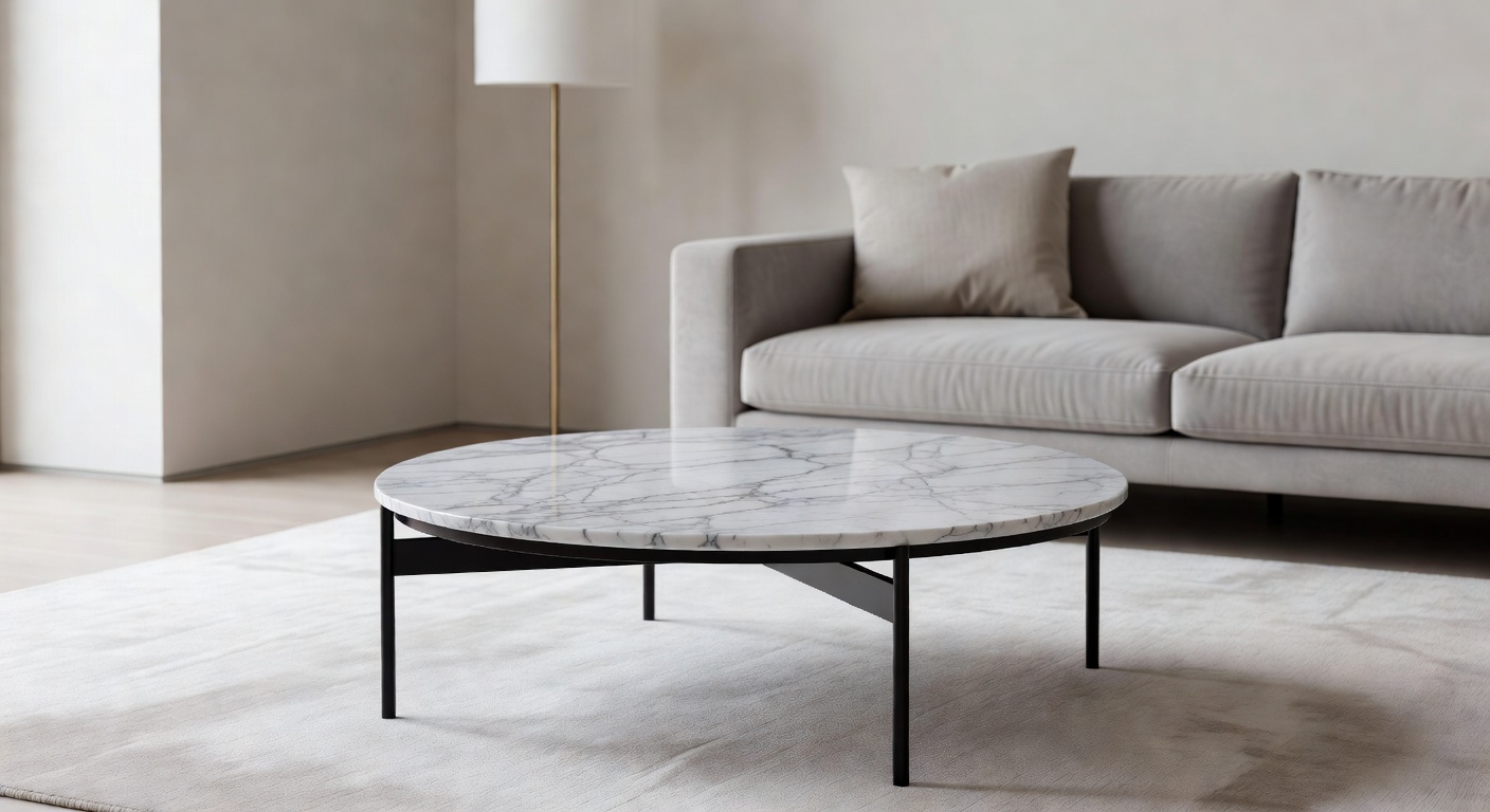 Mesa de Centro en Mármol — Designer Home Pieces